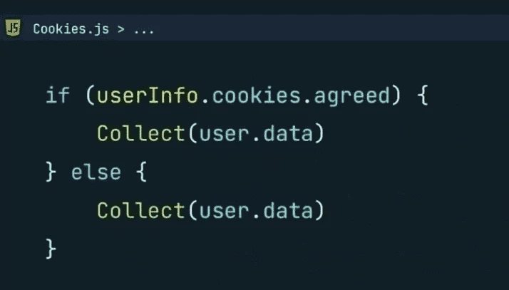 Юзер согласен — собрать cookies. В иных случаях — тоже собрать cookies