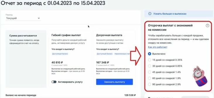 Отсрочка вывода денег с Озон Селлер