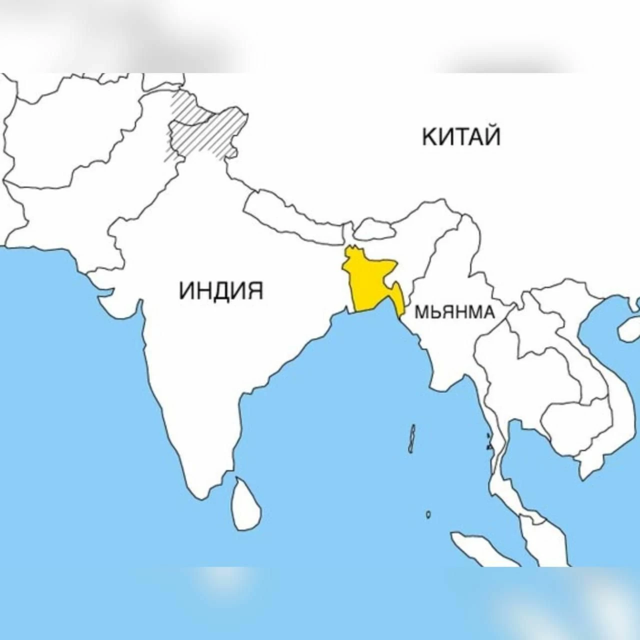 Бангладеш на карте