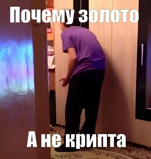 Картинка-мем: почему золото, а не крипта