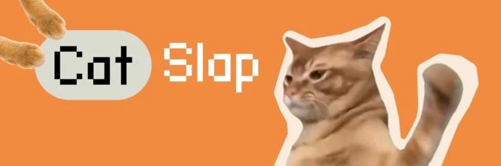 Обложка официальной страницы проекта Catslap в сети Х 