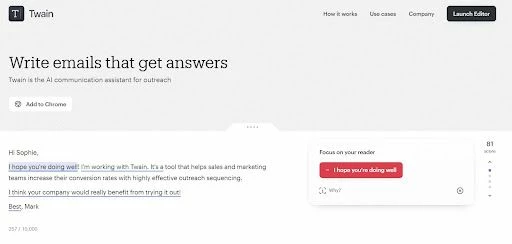 Twain AI - искусственный интеллект наподобие chat gpt