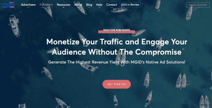 Mgid home page