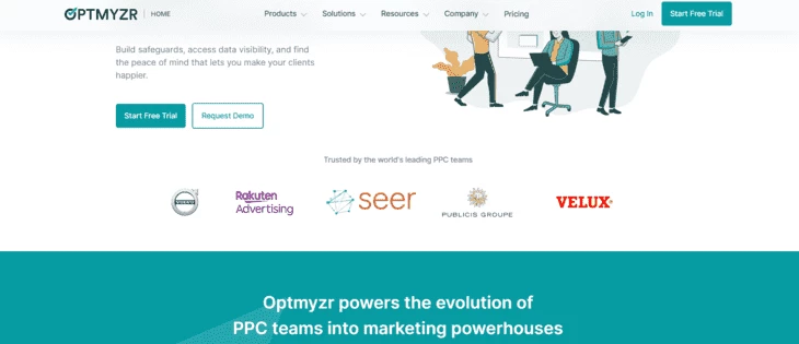 Optmyzr home page