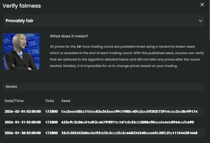 Инструмент проверки честной игры