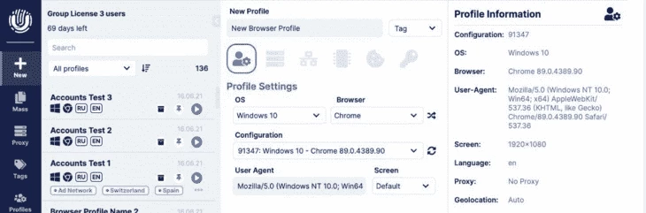 Profile Info