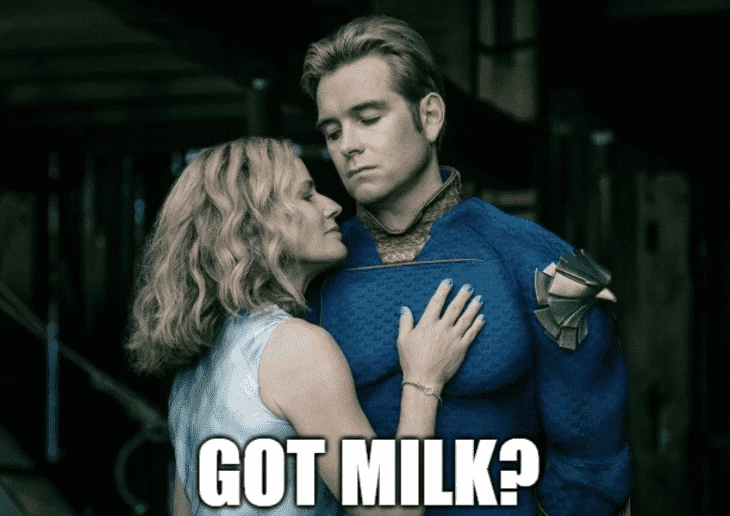 Internet joke mocking the character of Homelander