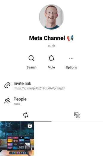 Zuckerberg's Meta Channel