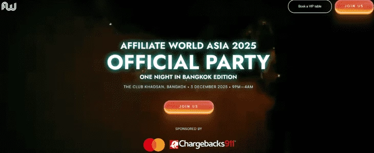 Affiliate World Asia 2025 Official Party