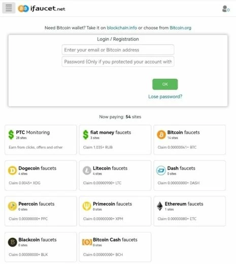 IFaucet - ротатор кранов крипты на русском