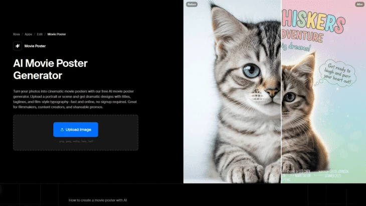 Приложение «Movie Poster» в Krea.ai