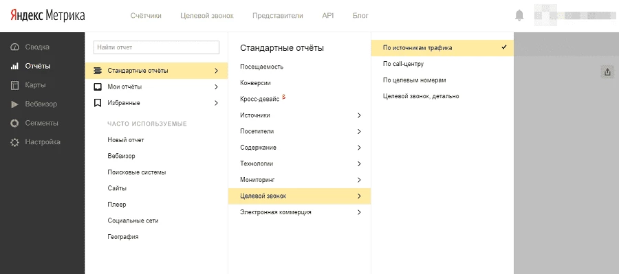 Система коллтрекинга Целевой звонок от Яндекса