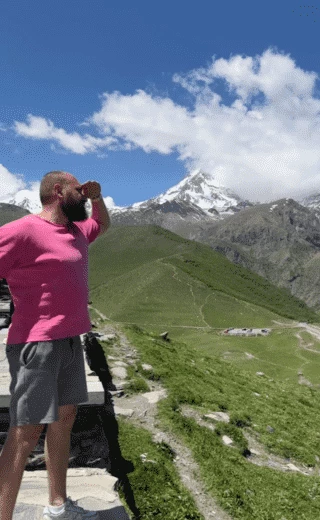 Николай на отдыхе в Грузии