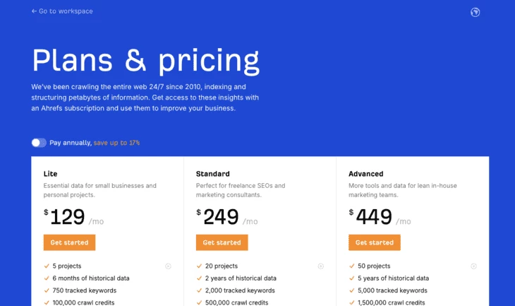 Pricing Pages (source: Crazy Egg)