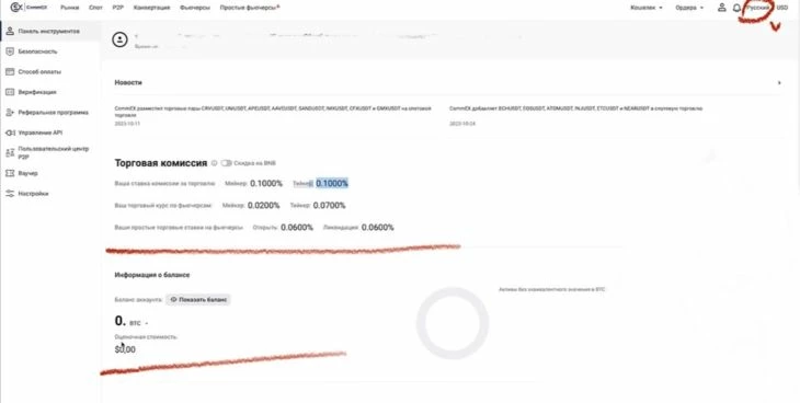 Выбор удобного языка для работы на платформе CommEX