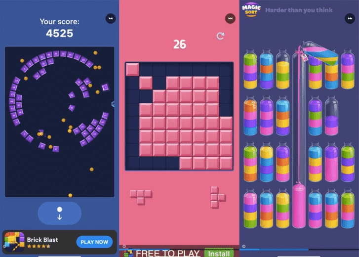 Playable ad examples