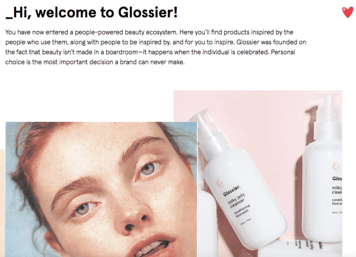 Tone of voice example for beauty industry