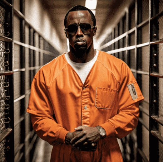 P. Diddy (Шон Комбс) в тюремной форме