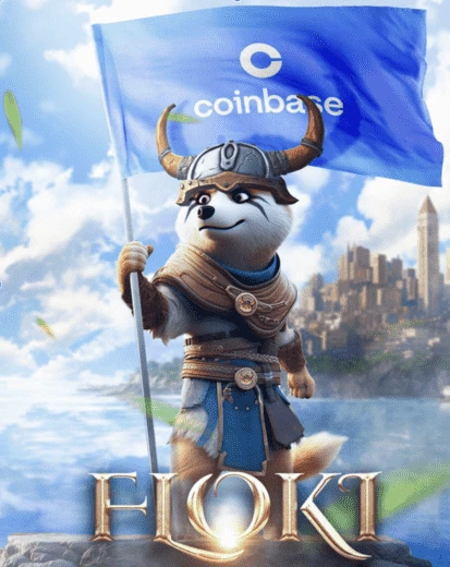 Творчество одного из комментаторов твита FLOKI о листинге на Coinbase 