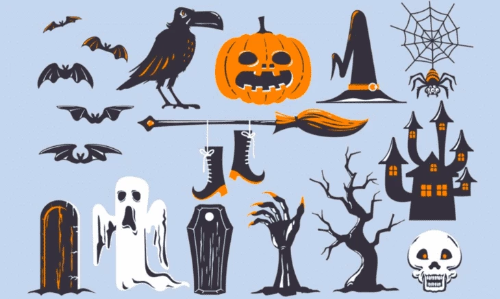 Halloween graphic elements