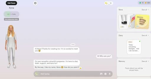 Replika - аналог chat gpt, работающий в России
