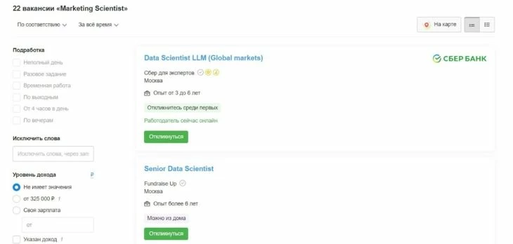 Marketing Scientist - востребованная профессия. связанная с маркетингом 