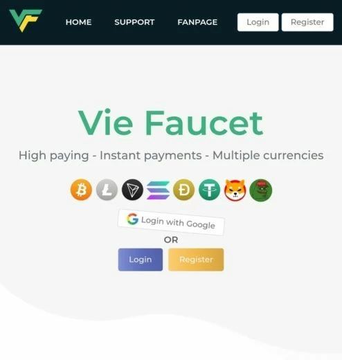 Viefaucet - Крипто кран с моментальным выводом