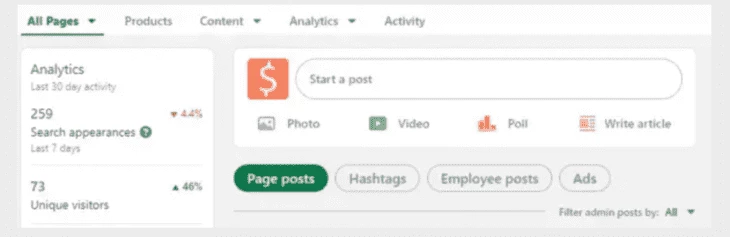 Также с помощью LinkedIn вы можете делать посты в виде инфобюллетеней, которые сразу же уходят в рассылку на почтовые адреса подписчиков