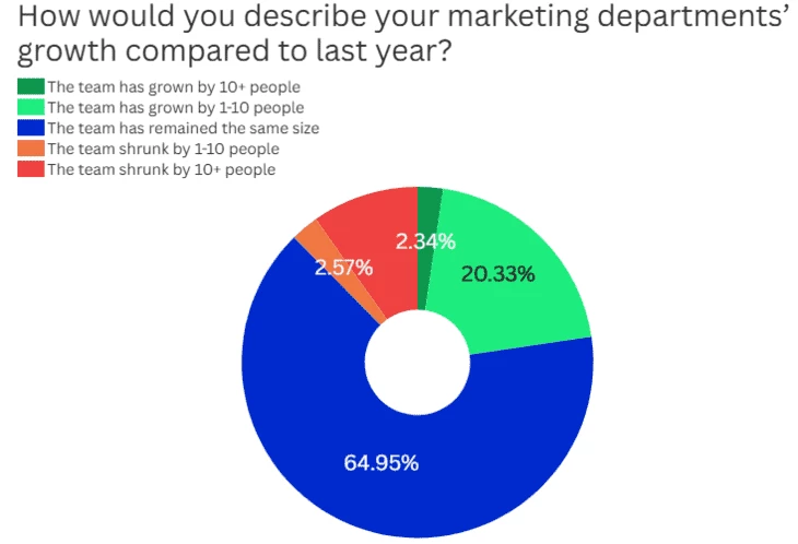 Изменения в штатах маркетинговых команд за 2024 год