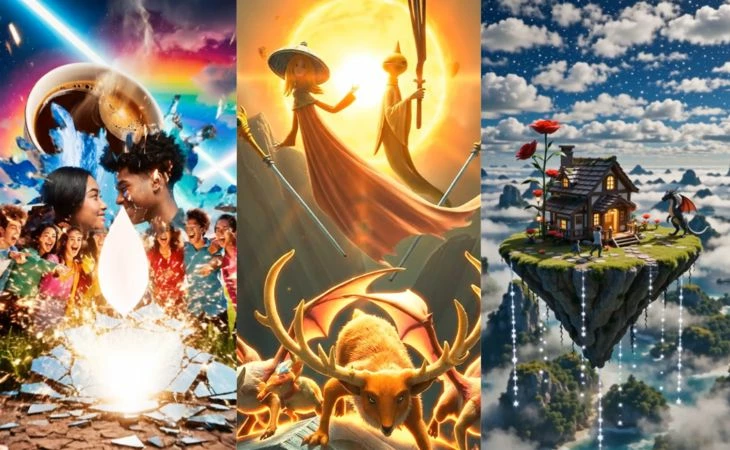 Примеры кадров из видео, сгенерированных в StarryAI