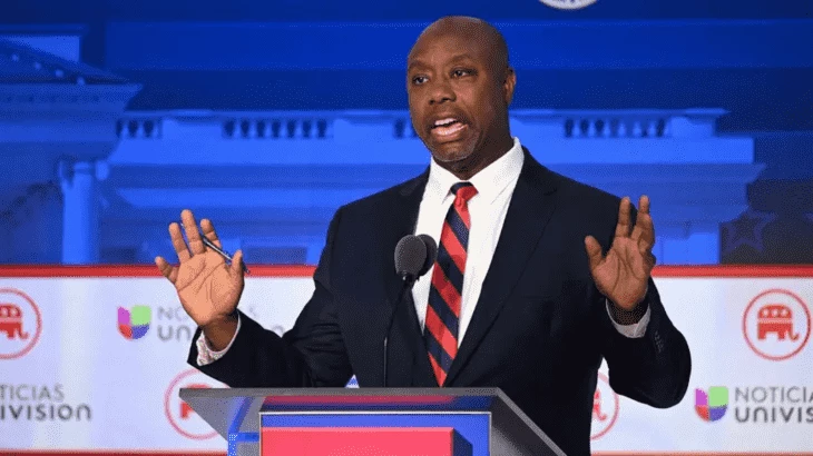 Тим Скотт на заседании банковского комитета Сената по стейблкоинам 