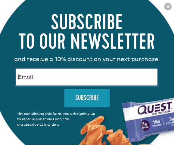 Single Opt-In offer example (source: Quantum Lifecycle Marketing)