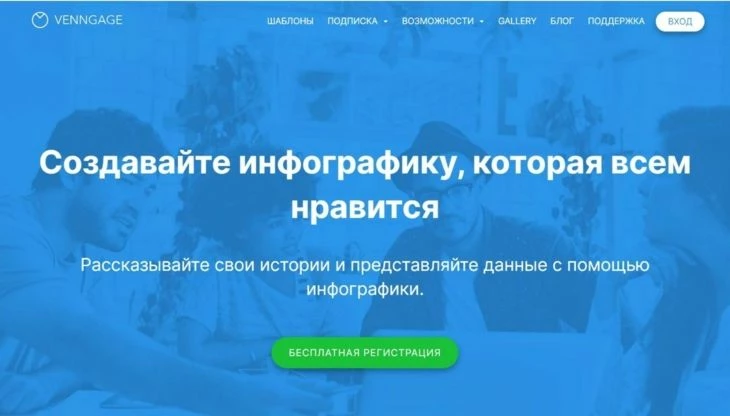Venngage - создание инфографики для маркетплейсов