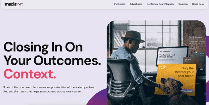 Media.net’s home page