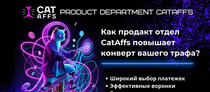 Секреты продакт-отдела CatAffs. Как мы увеличиваем конверсию вашего трафика: оптимизация воронок, разнообразие платёжек.