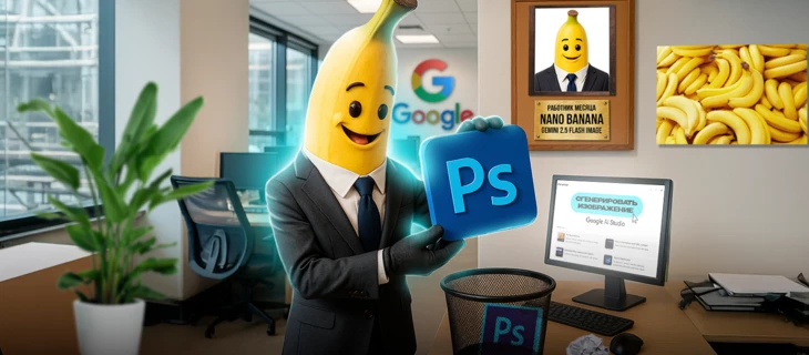 Nano Banana — бесплатная нейронка от Google, которая уничтожила «Фотошоп»
