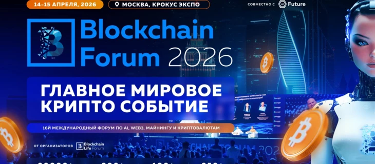 Blockchain Forum 2026: мировая криптоиндустрия возвращается в Москву 14–15 апреля