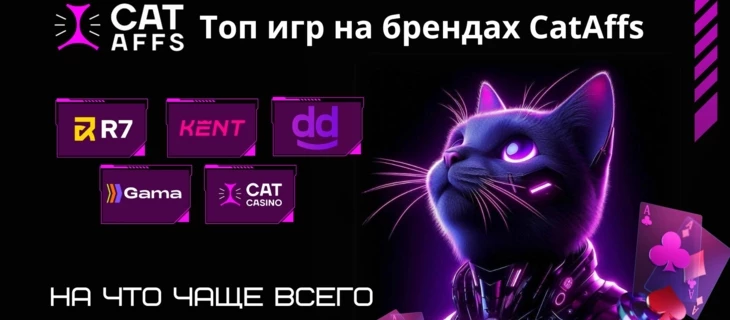 Топ игр на брендах CatAffs. На что чаще всего залетают игроки?
