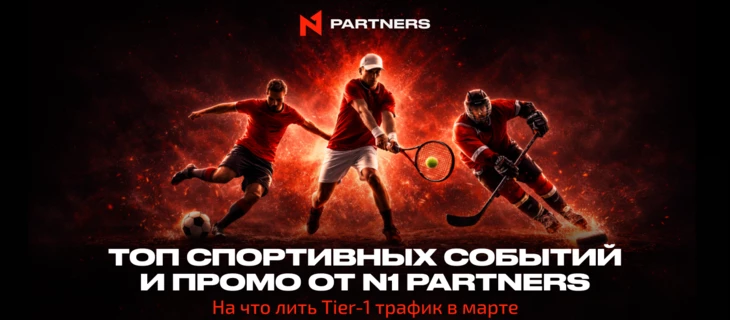 Топ спортивных событий и промо от N1 Partners: на что лить Tier-1 трафик в марте