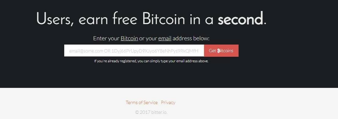 Bitter.io - сайт, который платит криптовалютой за просмотр рекламы