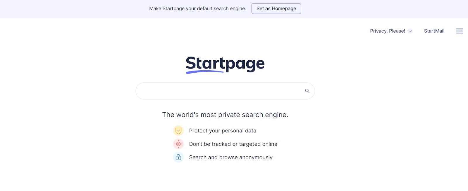 Startpage - альтернативный поисковик, дочерний проект Google