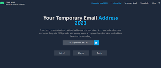 Tmpmail.co - сервис для временной почты
