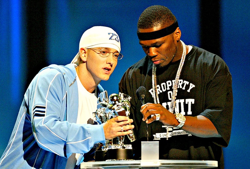 Eminem и 50 Cent, вручение премии «MTV Video Music Awards» в 2003 году
