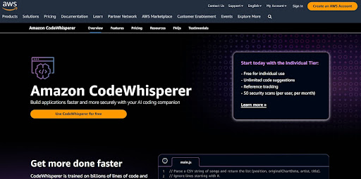 Amazon Codewhisperer - сервис для замены chat gpt 