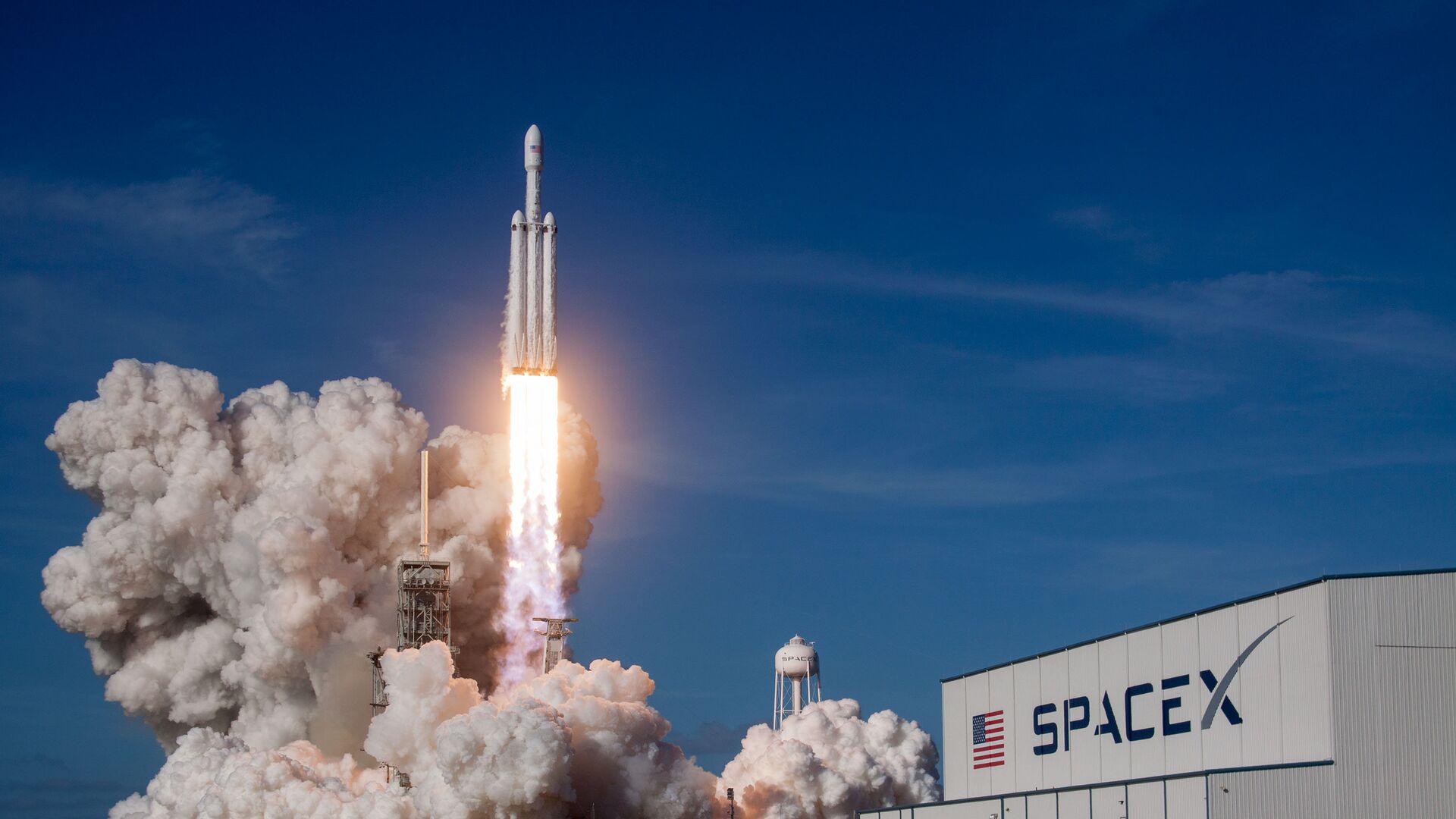 Запуск ракеты Falcon 9, проект Илона Маска — SpaceX