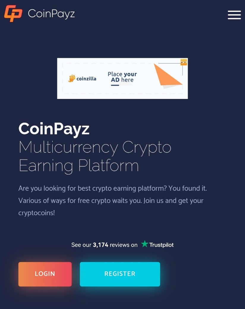 CoinPayZ - криптовалютный кран для заработка без вложений с выводом