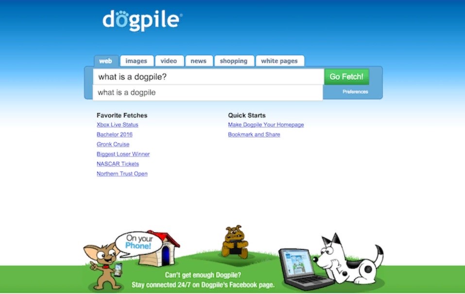 Dogpile - мировая метапоисковая система