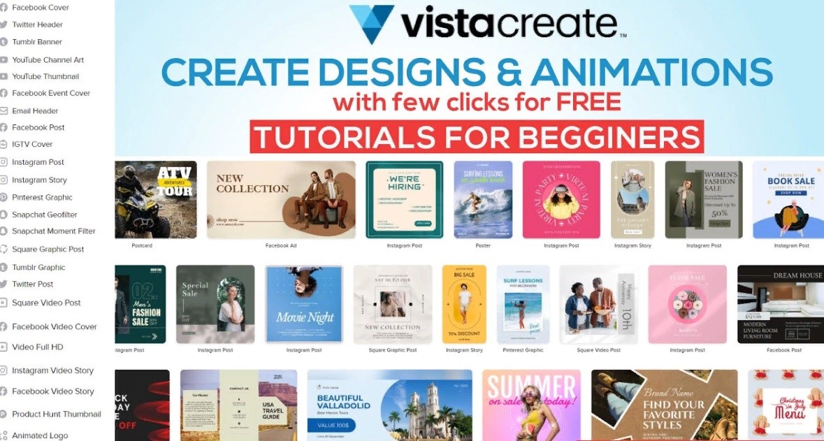 VistaCreate - бесплатный конструктор для инфографики
